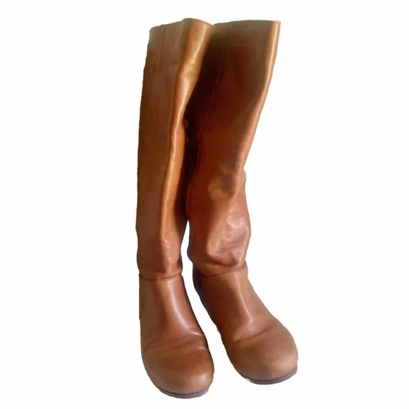 Mercanti Fiorentini Over the Knee Leather Boots Hidden Heel made in Italy 8 (39) - Picture 6 of 11